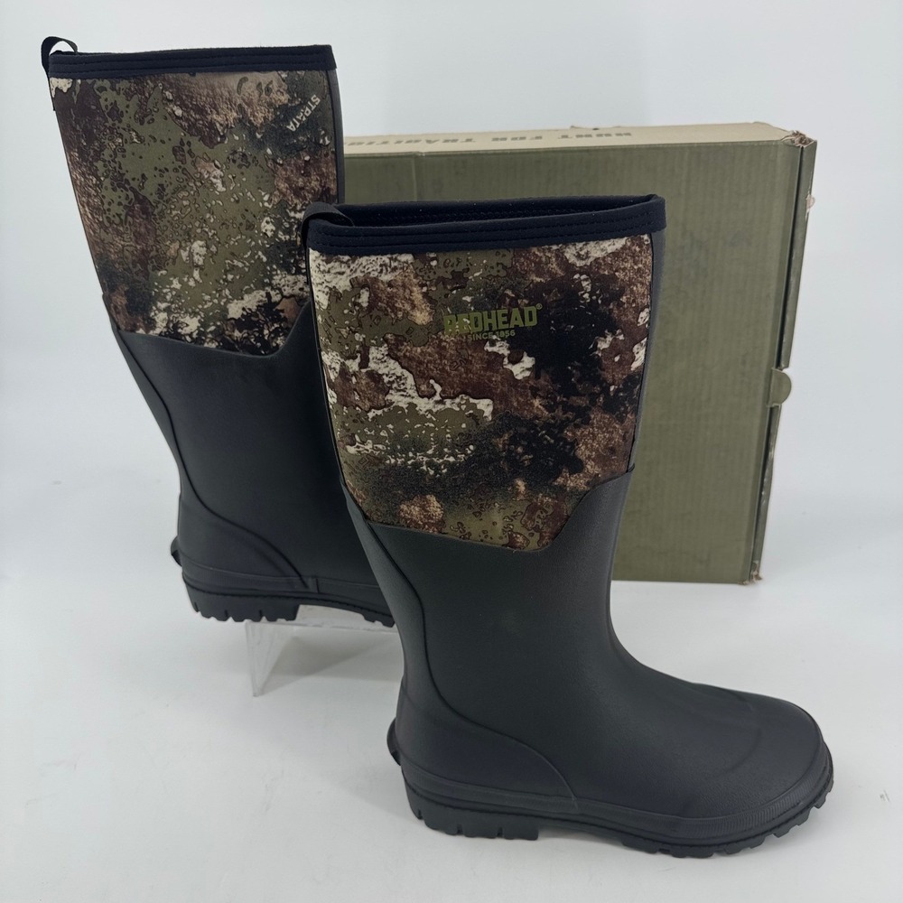 RedHead Mens Camo Utility Boots TrueTimber Strata Waterproof Hunting Size 9